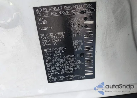 2018 Nissan Rogue S z USA, uszkodzony, nr VIN KNMAT2MT1JP532023